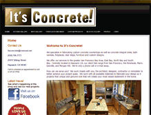 Tablet Screenshot of itsconcrete.com